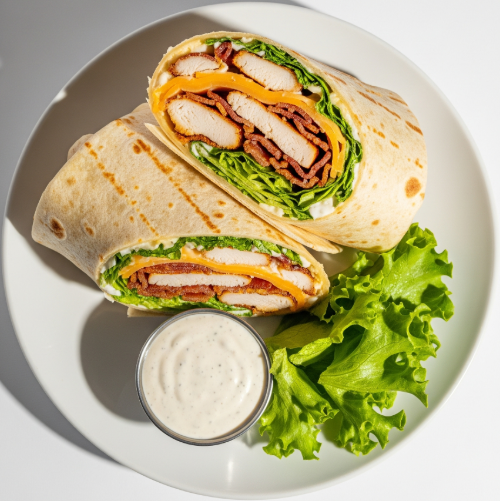 Southern Fried Chicken & Cheese Wrap 